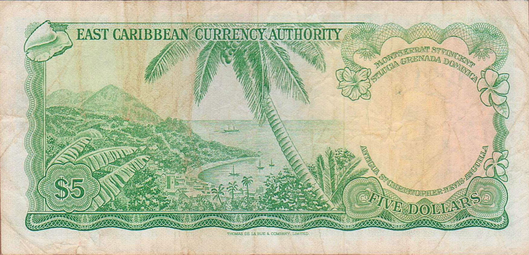 East Caribbean 5 1965 VF P-14/h2 <B>[Z1 Replacement]</B>
